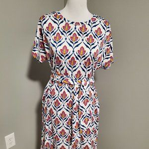 LuLaRoe M Marly Dress in super fun spring print!